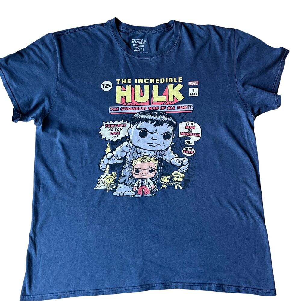Funko Pop Marvel Collector Corps The Incredible Hulk Comic Cover T-Shirt Large